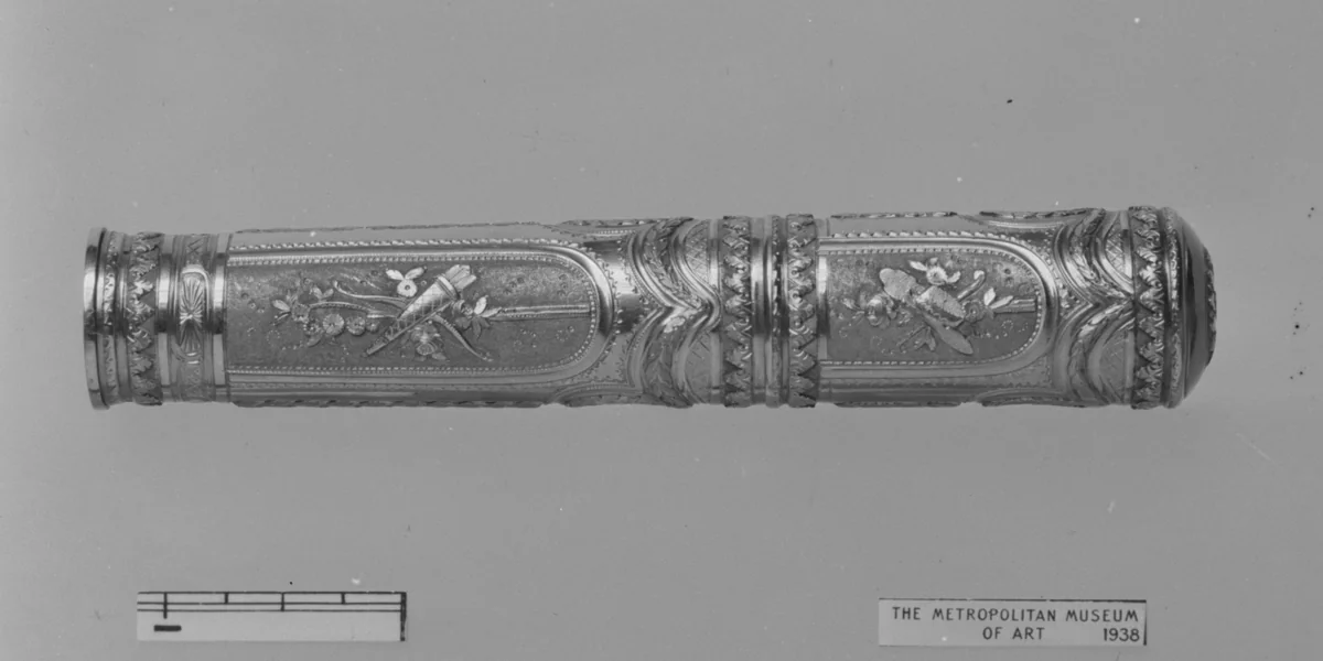 Sealing wax case (étui) by Melchior-René Barré, metalwork, 1774