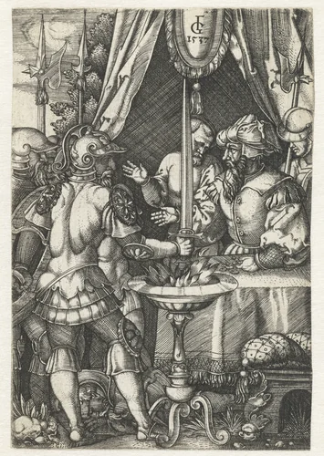 Mucius Scaevola by Unknown, print, 1537