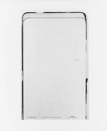 Two Sketches: River Bank with Trees; Figure in a Canoe (from Sketchbook) by Albert Bierstadt, artwork, 1890