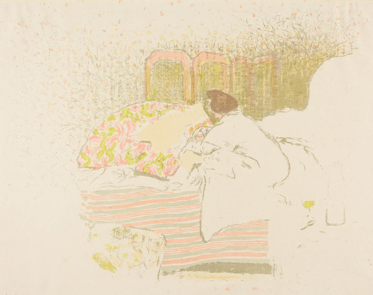 The Birth of Annette (La naissance d'Annette) by Edouard Vuillard, print, 1898