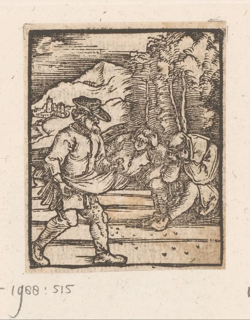 Duivel zaait als de mensen slapen by anonymous, print, 1536