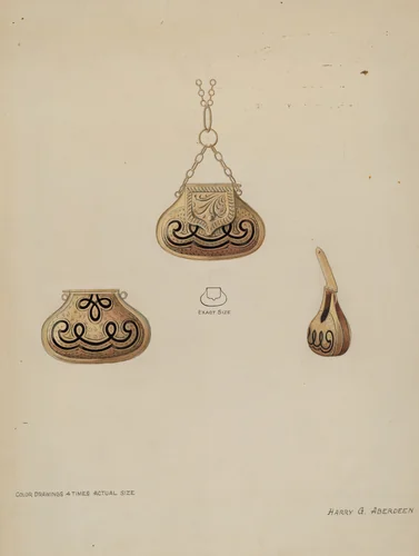 Locket for Perfume by Harry Aberdeen, index of american design, 1855-1995