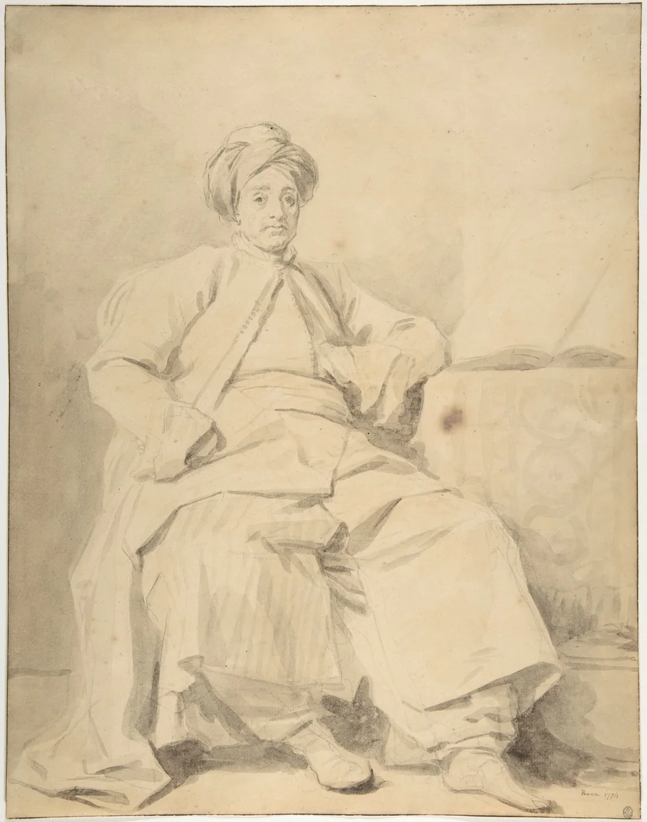 The Sultan by Jean Honoré Fragonard, drawing, 1774