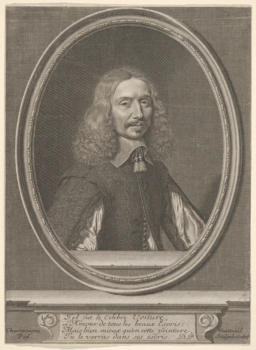 Vincent Voiture by Robert Nanteuil, print, 1649