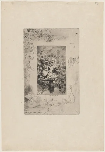 Title Page by Félix-Hilaire Buhot, print, 1847-1898