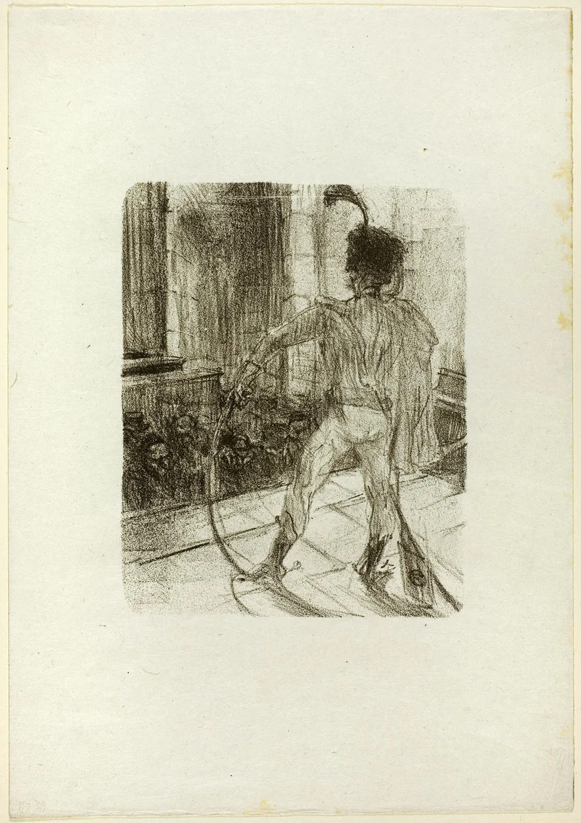 Schlomé Fuss in the Synagogue, from Au Pied du Sinaï by Henri de Toulouse-Lautrec, print, 1897