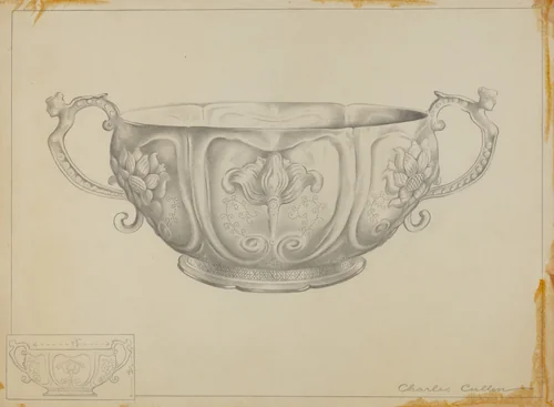 Silver Bowl by Charles Cullen, index of american design, 1939