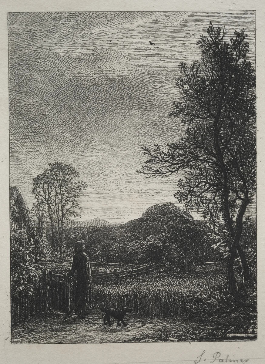 The Skylark by Samuel Palmer, print, 1850