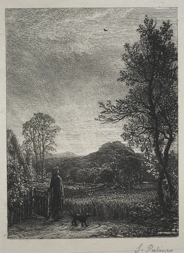 The Skylark by Samuel Palmer, print, 1850