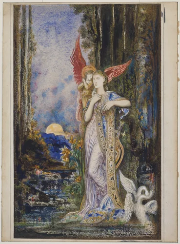 L'Inspiration by Gustave Moreau, painting, 1883-1898