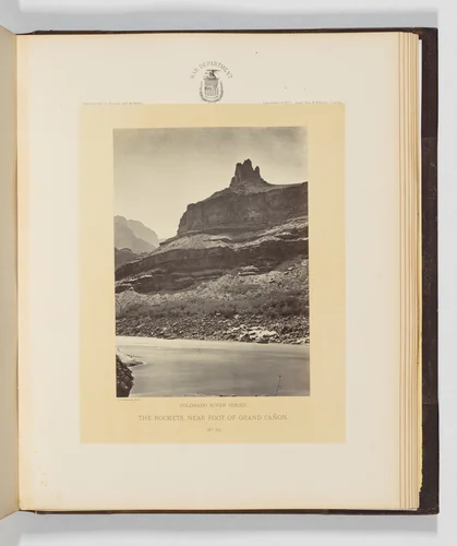 The Rockets, Near Foot of Grand Cañon by Timothy O'Sullivan, photograph, 1871