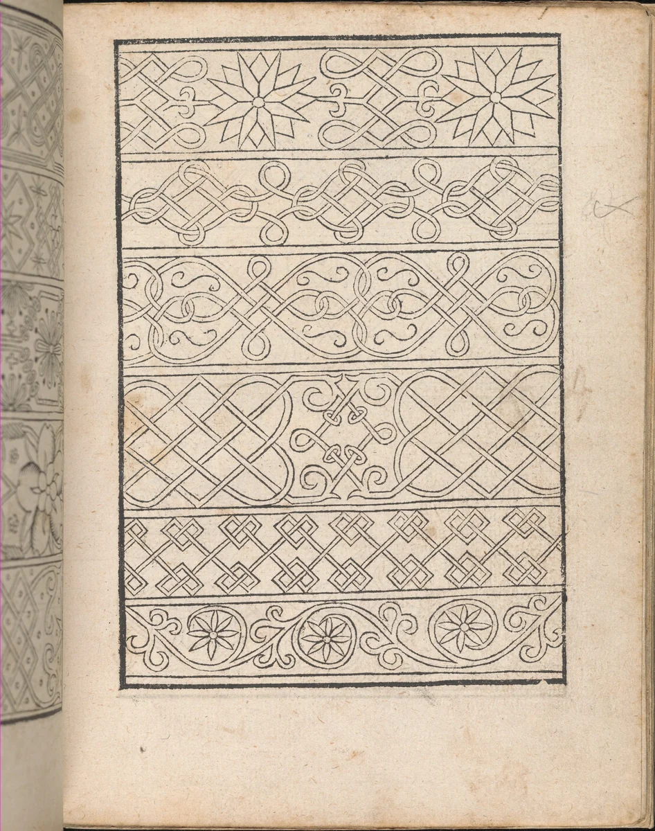 New Modelbüch allen Nägerin u. Sydenstickern (Page 8r) by Hans Hoffman, book, 1556