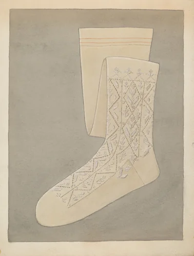 Stockings by Rosalia Lane, index of american design, 1937