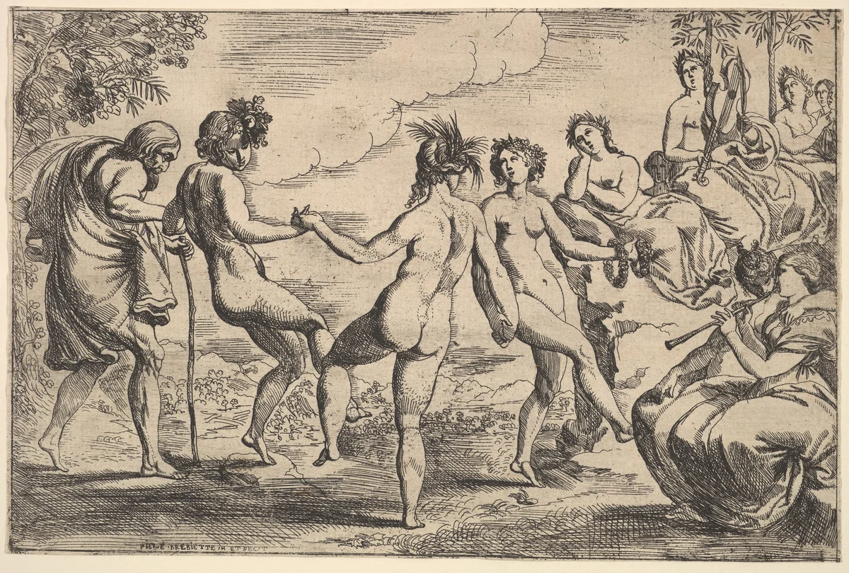 Orpheus by Pierre Brebiette, print, 1610-1642