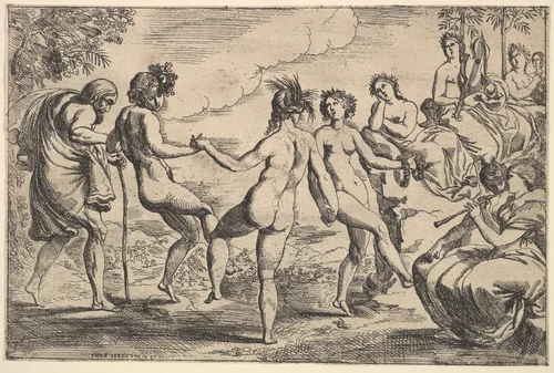 Orpheus by Pierre Brebiette, print, 1610-1642