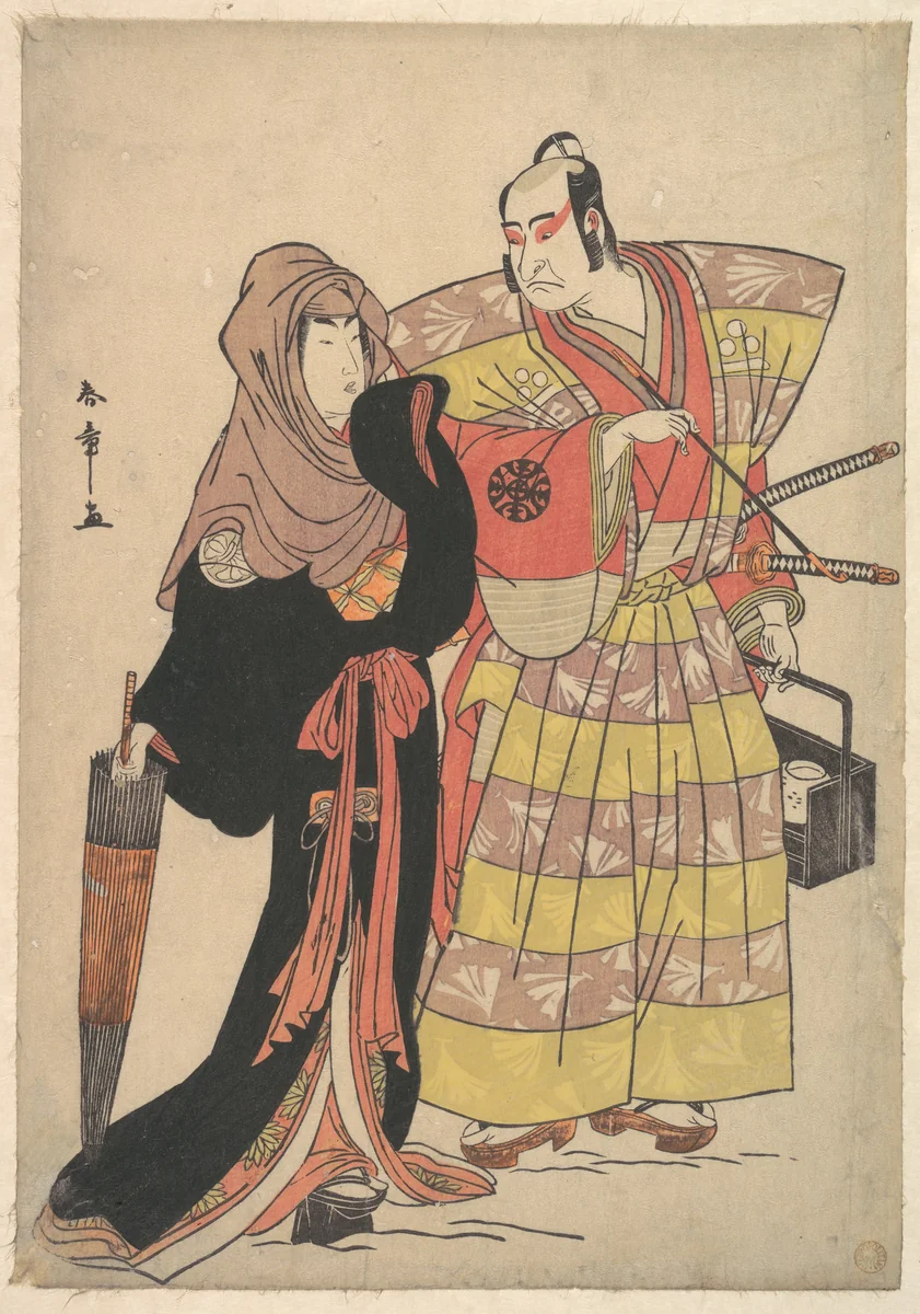 Scene from a Drama by Katsukawa Shunshô (勝川春章), print, 1768-1788