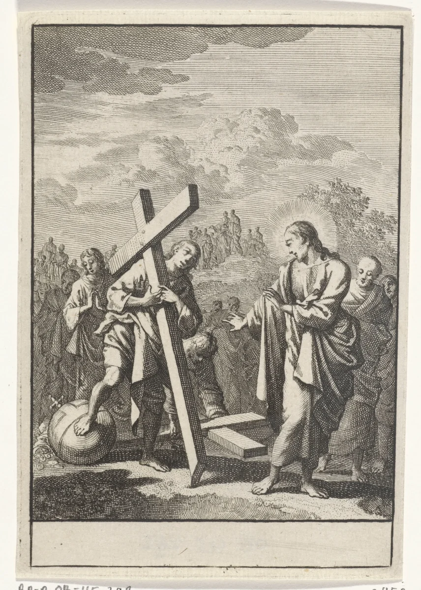Titelpagina van Thomas à Kempis 'Naavolging van Jesus Christus', 1707 by Jan Luyken, print, 1707