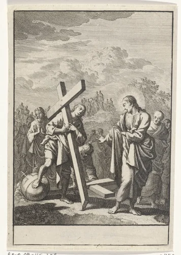 Titelpagina van Thomas à Kempis 'Naavolging van Jesus Christus', 1707 by Jan Luyken, print, 1707