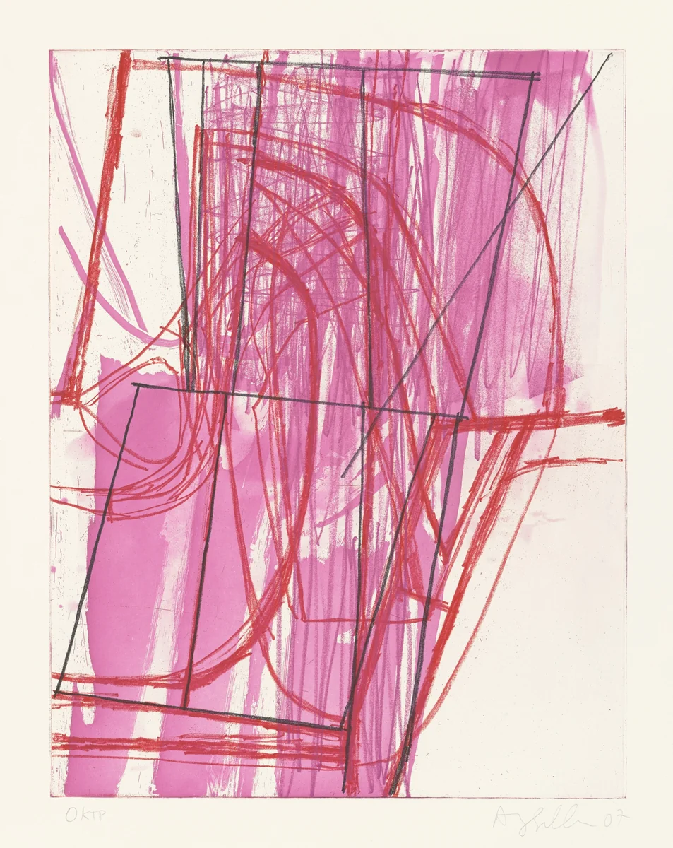 N & V by Amy Sillman, print, 2007