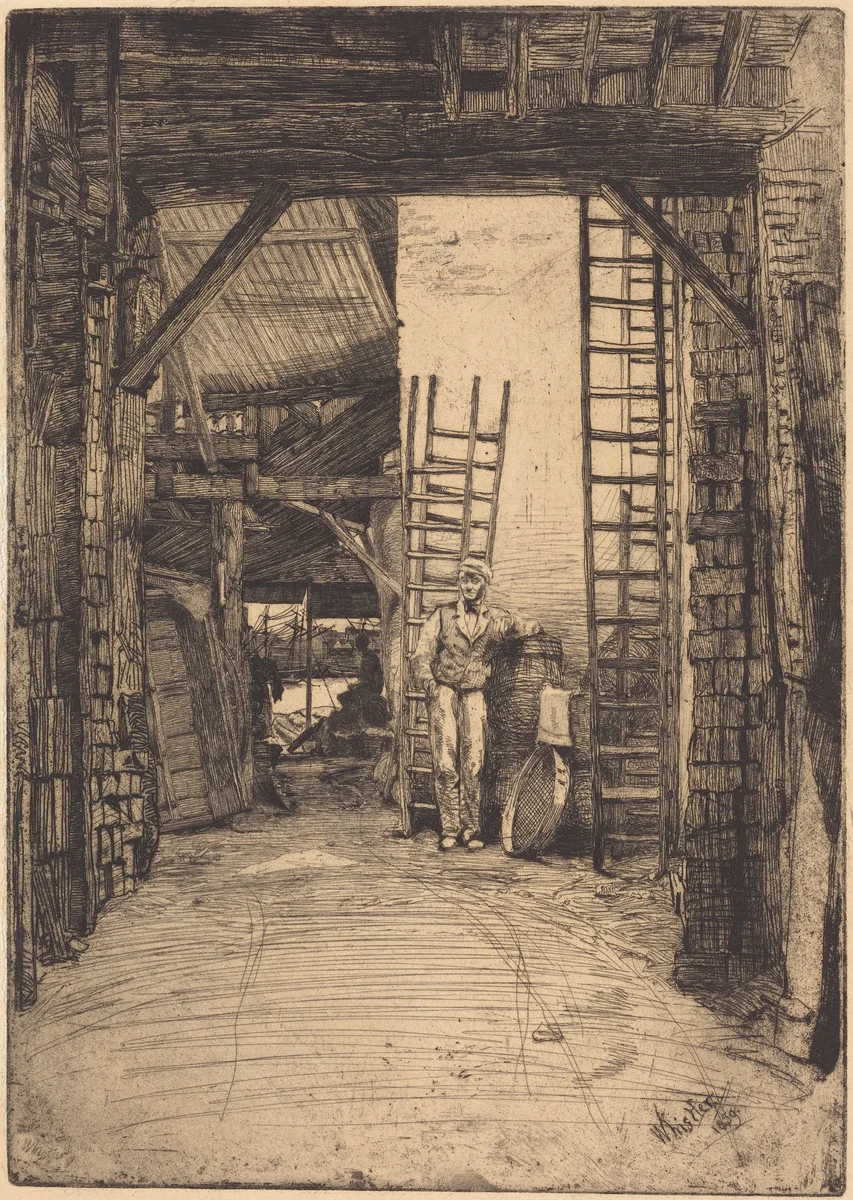 The Lime-Burner by James McNeill Whistler, print, 1859