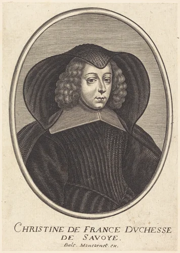 Christine of France by Balthasar Moncornet, print, 1600-1668