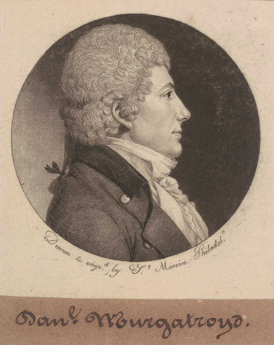 Daniel Murgatroyd by Charles B. J. Févret de Saint-Mémin, print, 1798