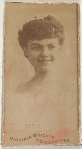 From the Actors and Actresses series (N45, Type 1) for Virginia Brights Cigarettes by Allen & Ginter, photograph, 1885-1891