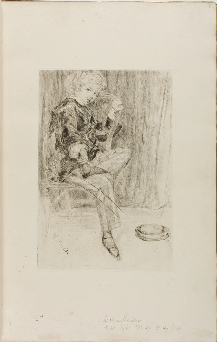 Arthur Haden by James McNeill Whistler, print, 1859