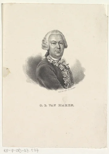 Portret van Onno Zwier van Haren by anonymous, print, 1822-1845