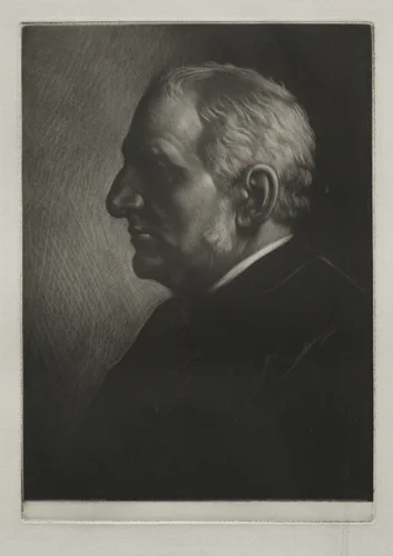 Sir Seymour Haden by Alphonse Legros, print, 1881