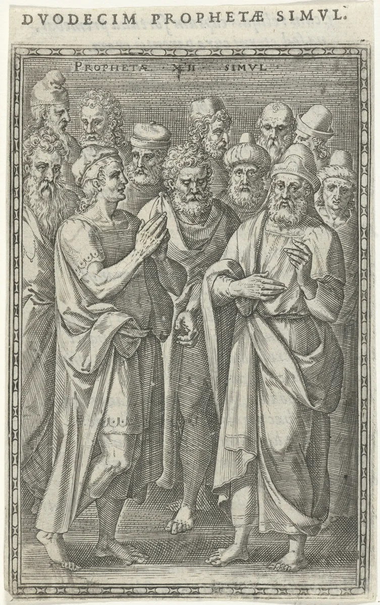Twaalf profeten by Johann Sadeler, print, 1577