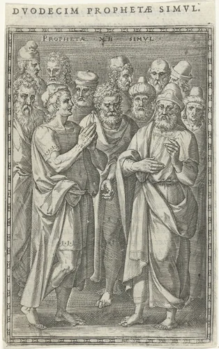 Twaalf profeten by Johann Sadeler, print, 1577