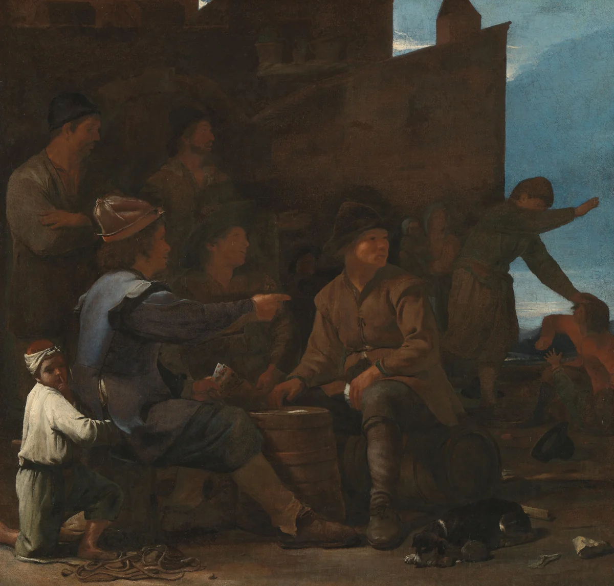 The Card Players by Michael Sweerts, painting, 1646-1652