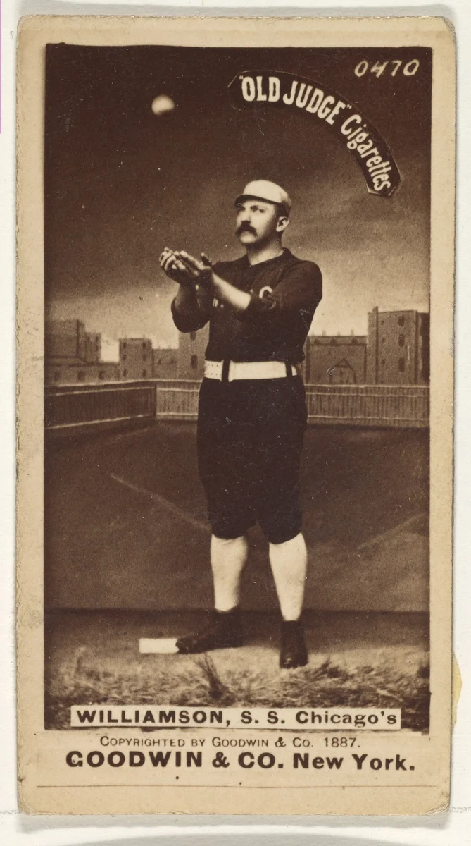 Williamson, Shortstop, Chicago, from the Old Judge series (N172) for Old Judge Cigarettes by Goodwin & Company, photograph, 1887