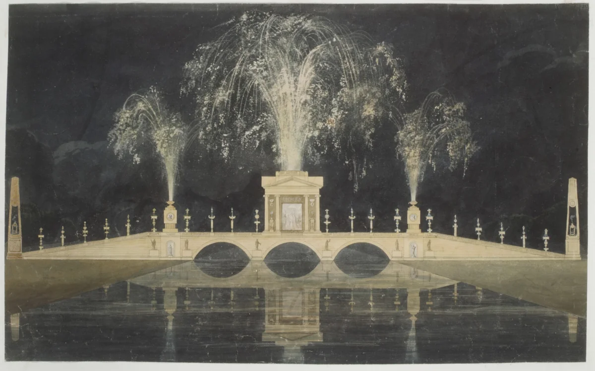 Engagement of Princess Charlotte to William of Orange, London, 1813 by anonymous, drawing, 1808-1818