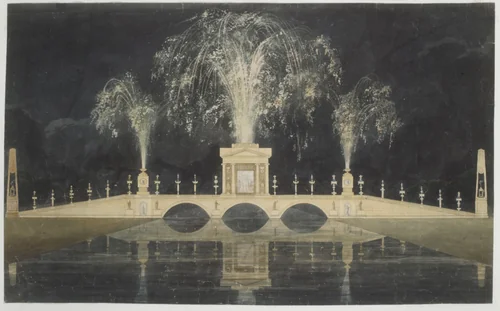 Engagement of Princess Charlotte to William of Orange, London, 1813 by anonymous, drawing, 1808-1818