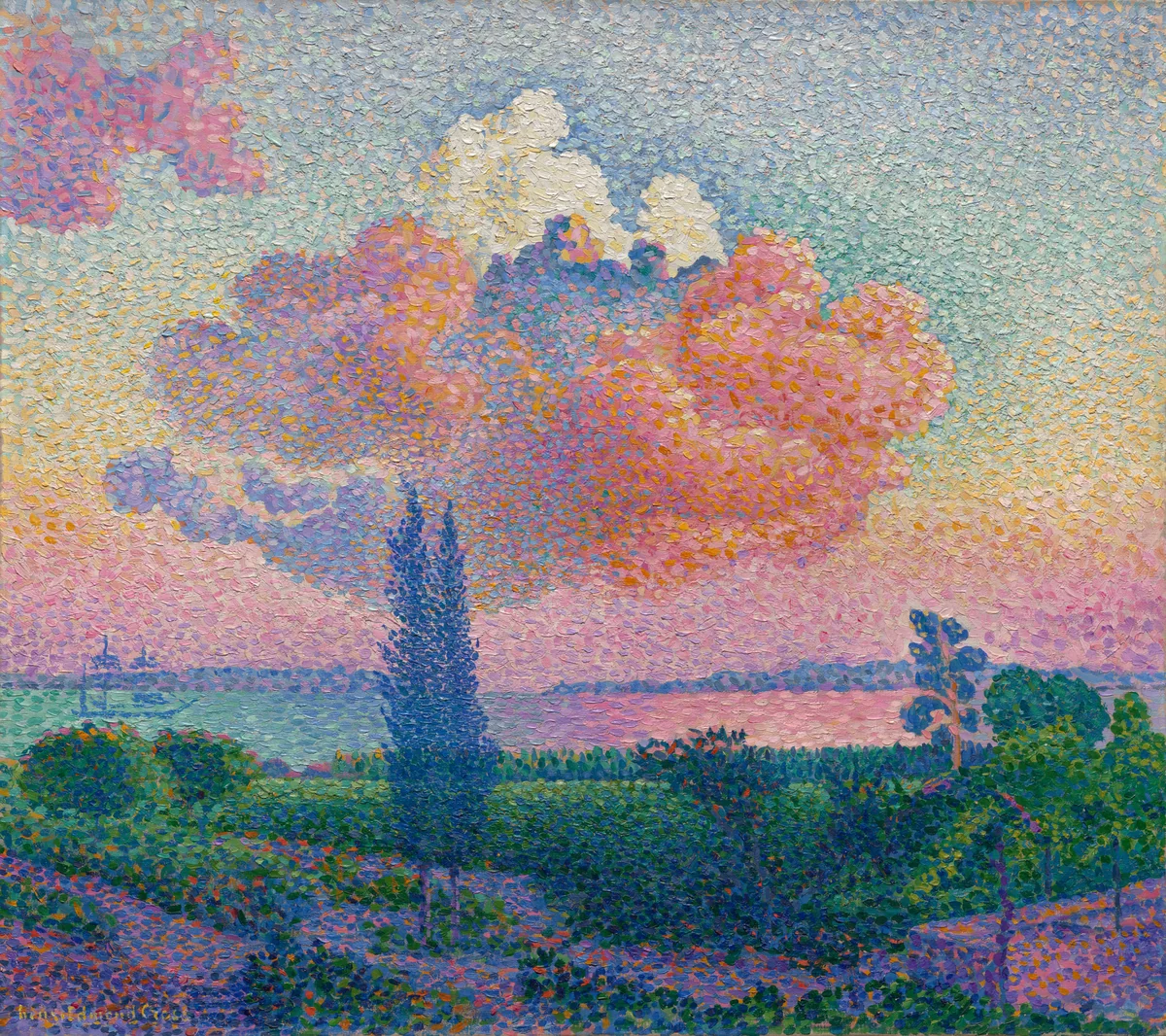 The Pink Cloud by Henri-Edmond Cross, painting, 1891-1901