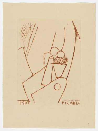 Variant of plate from Du Cubisme (On Cubism) by Francis Picabia, illustrated book, 1907