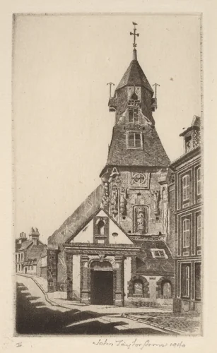 Church of Saint Jean, Laigle, Orne by John Taylor Arms, print, 1940