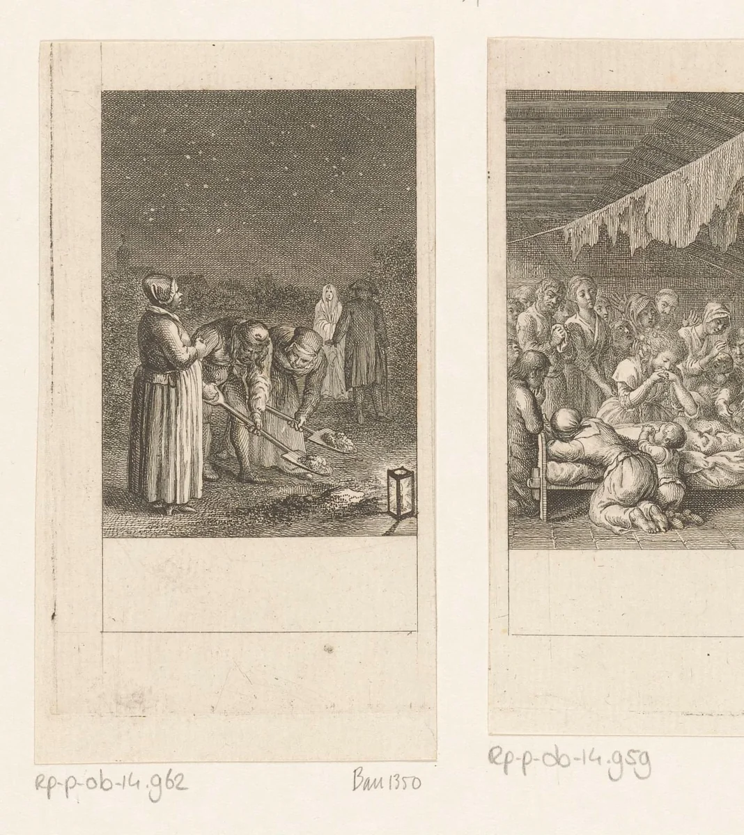 Schatgraven by Daniel Nikolaus Chodowiecki, print, 1788