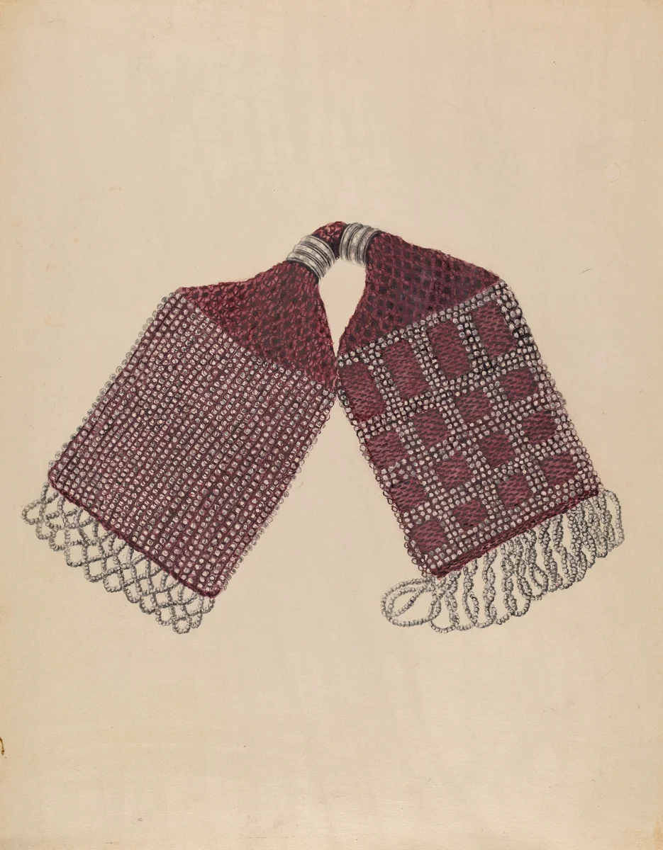 Purse by American 20th Century, index of american design, 1937