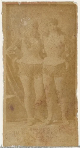 Card Number 322, Empire Group, from the Actors and Actresses series (N145-7) issued by Duke Sons & Co. to promote Duke Cigarettes by W. Duke, Sons & Co., photograph, 1880-1889