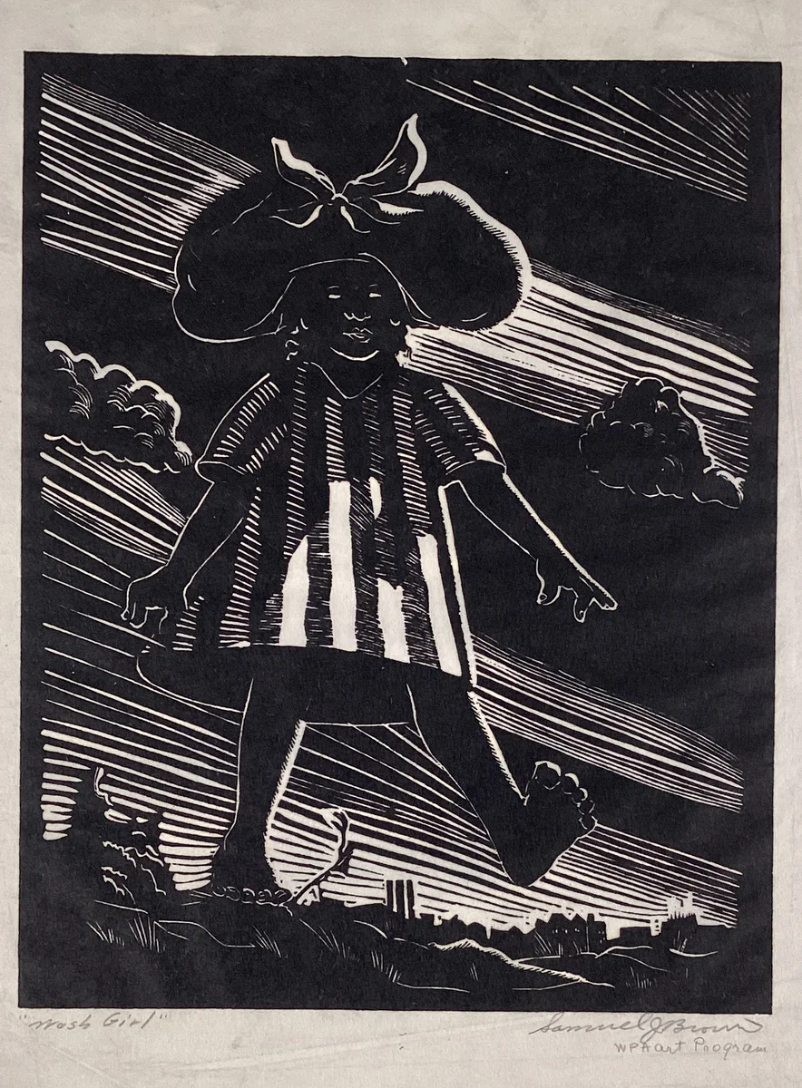 Wash Girl by Samuel Joseph Brown, Jr., print, 1935-1943