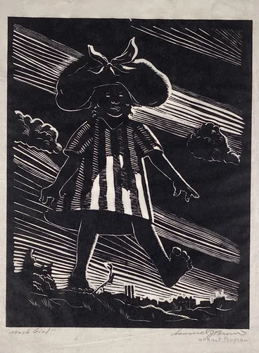 Wash Girl by Samuel Joseph Brown, Jr., print, 1935-1943