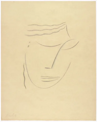 Head III (Kopf III) from the portfolio Heads (Köpfe) by Alexei Jawlensky, print, 1922