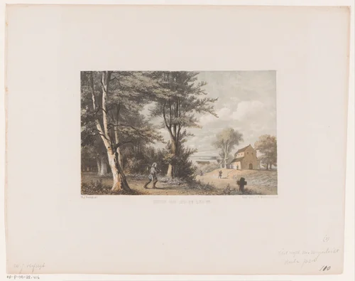 Kerk, 8e eeuw by Willem Jacob Hofdijk, print, 1857-1864