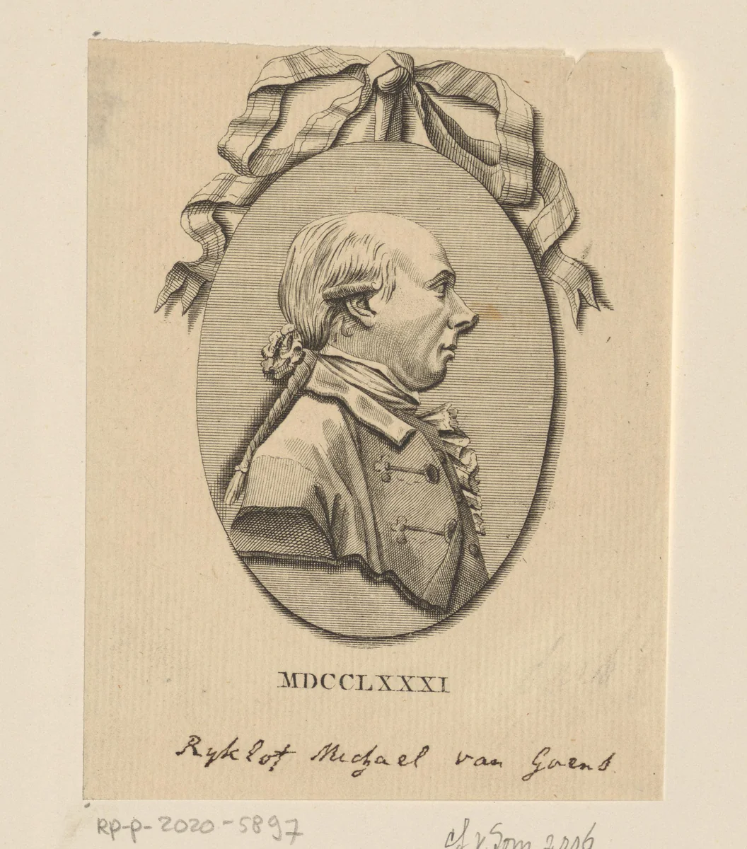 Portret van Rijklof Michaël van Goens by anonymous, print, 1781