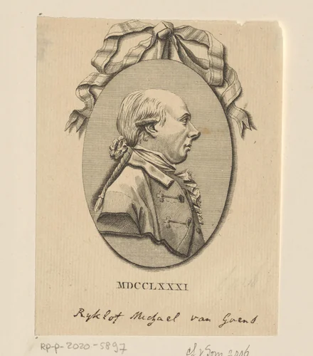 Portret van Rijklof Michaël van Goens by anonymous, print, 1781