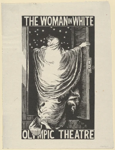 The Woman in White by William Harcourt Hooper, print, 1871
