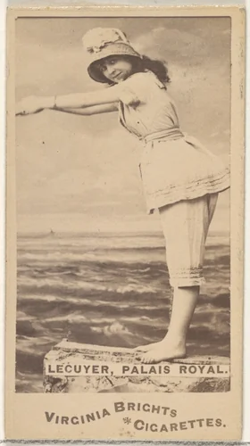 Lecuyer, Palais Royal, from the Actors and Actresses series (N45, Type 1) for Virginia Brights Cigarettes by Allen & Ginter, photograph, 1885-1891